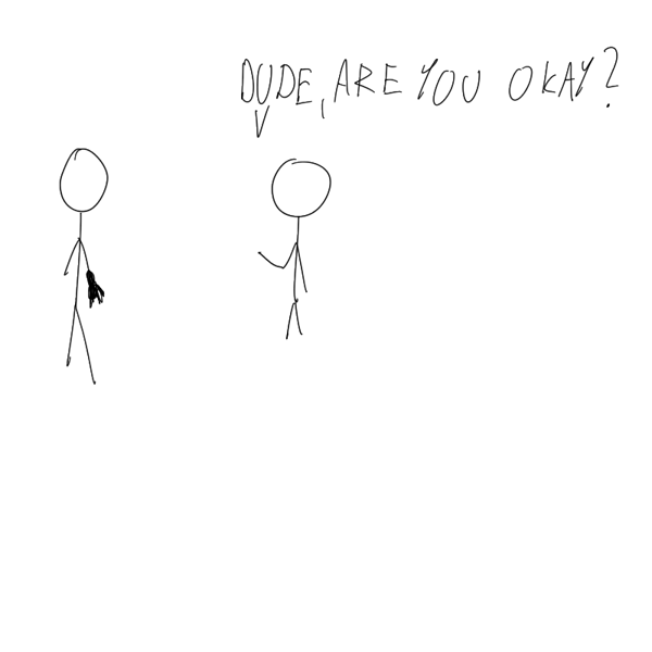 Men Dealing With Colds panel 1